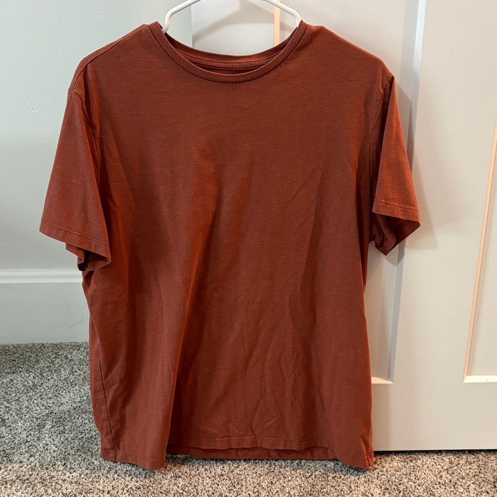 Men's Casual Rust Short Sleeve Tee